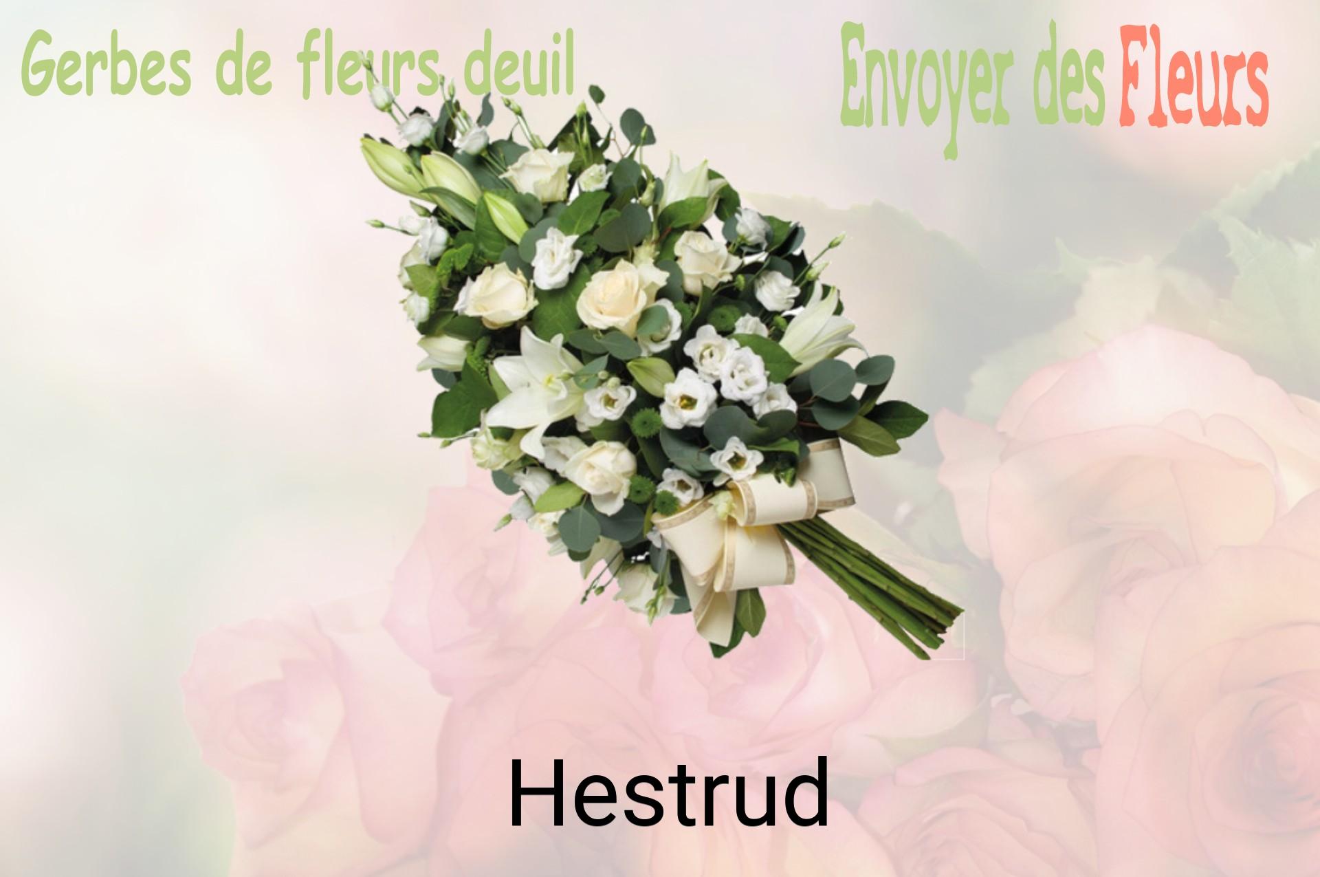 Gerbe de fleurs de deuil livrée à Hestrud